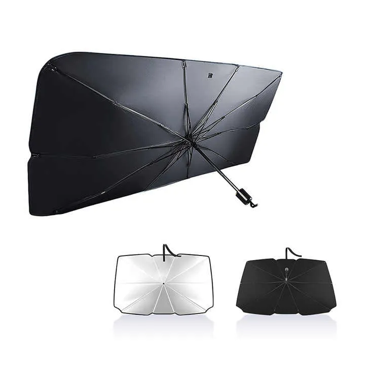 معدل الظل 99.9% واقي شمسية أوتوماتيكي مظلة للسيارة للنافذة الأمامية 99.9% Shade Rate Automatic Sunshade Car Sunshade for Front Window