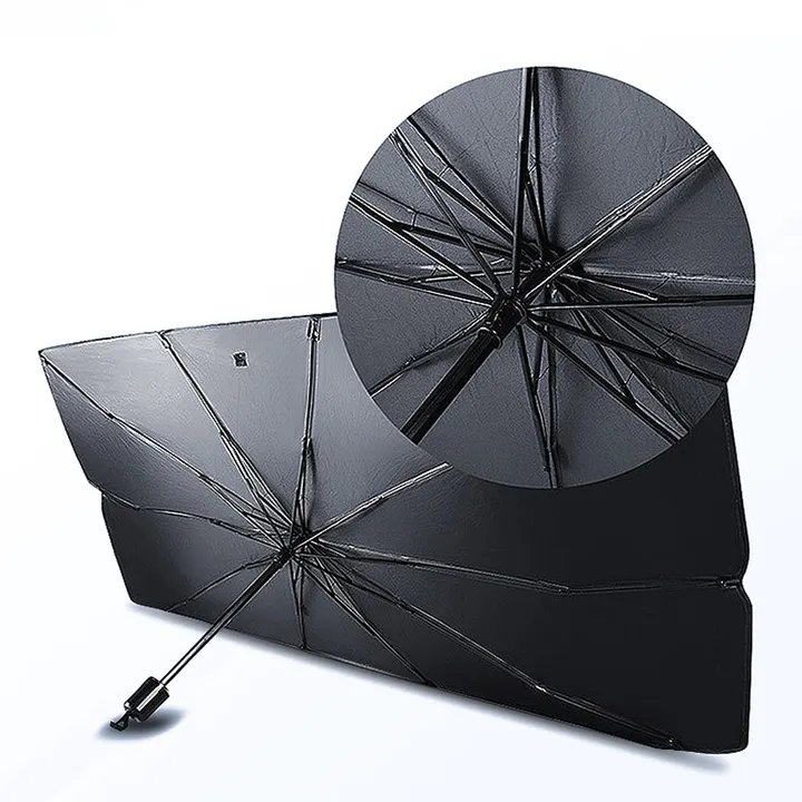 معدل الظل 99.9% واقي شمسية أوتوماتيكي مظلة للسيارة للنافذة الأمامية 99.9% Shade Rate Automatic Sunshade Car Sunshade for Front Window