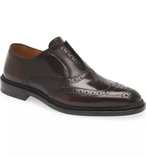 $1,150 SALVATORE FERRAGAMO - "Gaudino" Logo Brogue Loafers - 9 EE US