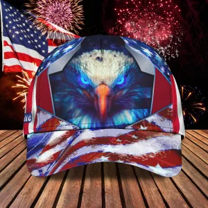 3D Classic Cap America Egagle Personalized Name Cap 04 Namashops