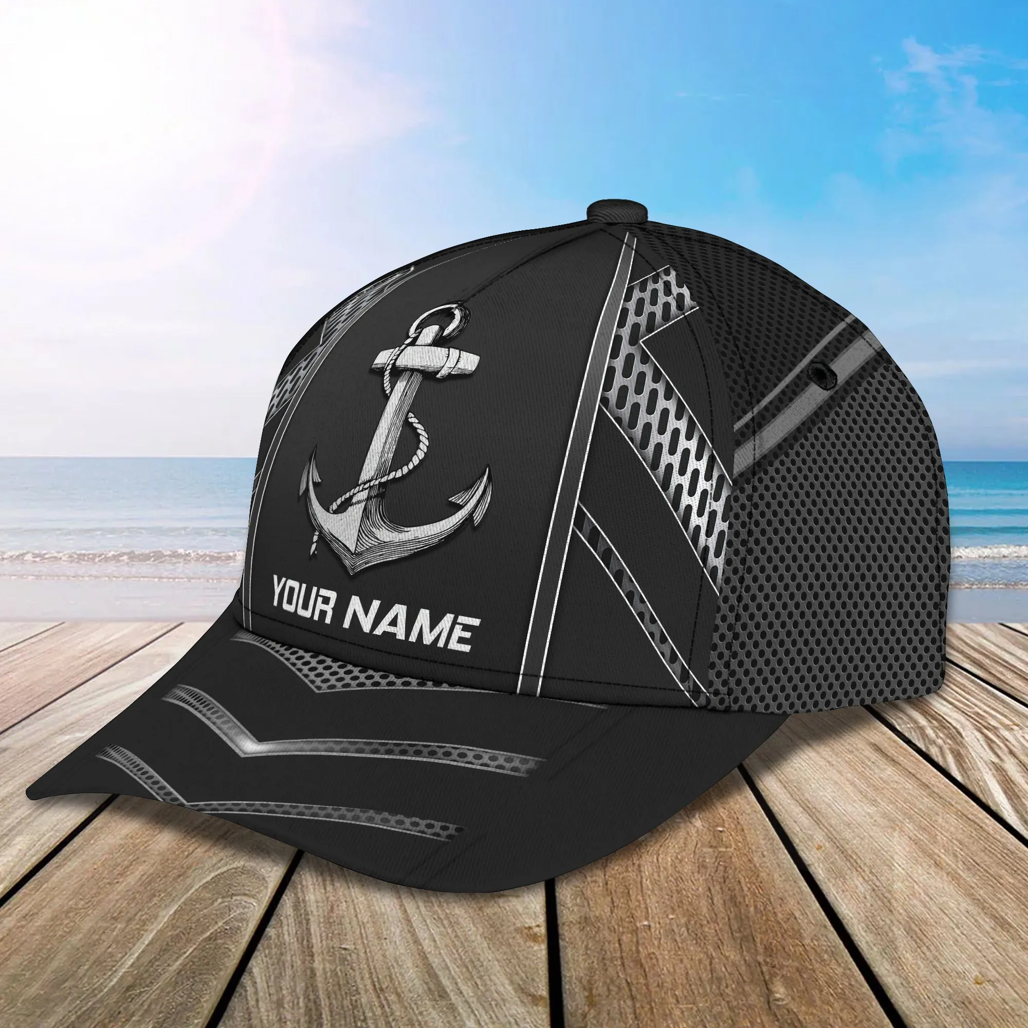 3D Classic Cap Anchor Personalized Name Cap Nama101 Namashops