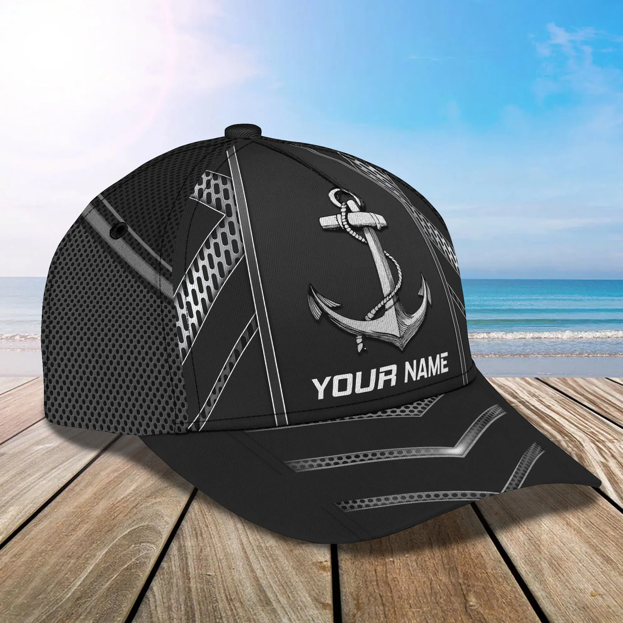 3D Classic Cap Anchor Personalized Name Cap Nama101 Namashops