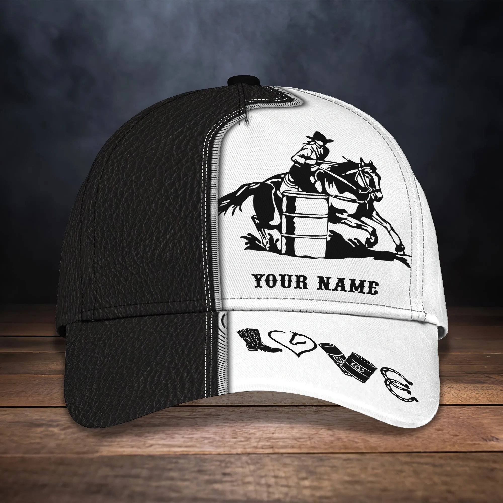 3D Classic Cap Barrel Racing Personalized Name Cap 37 Namashops
