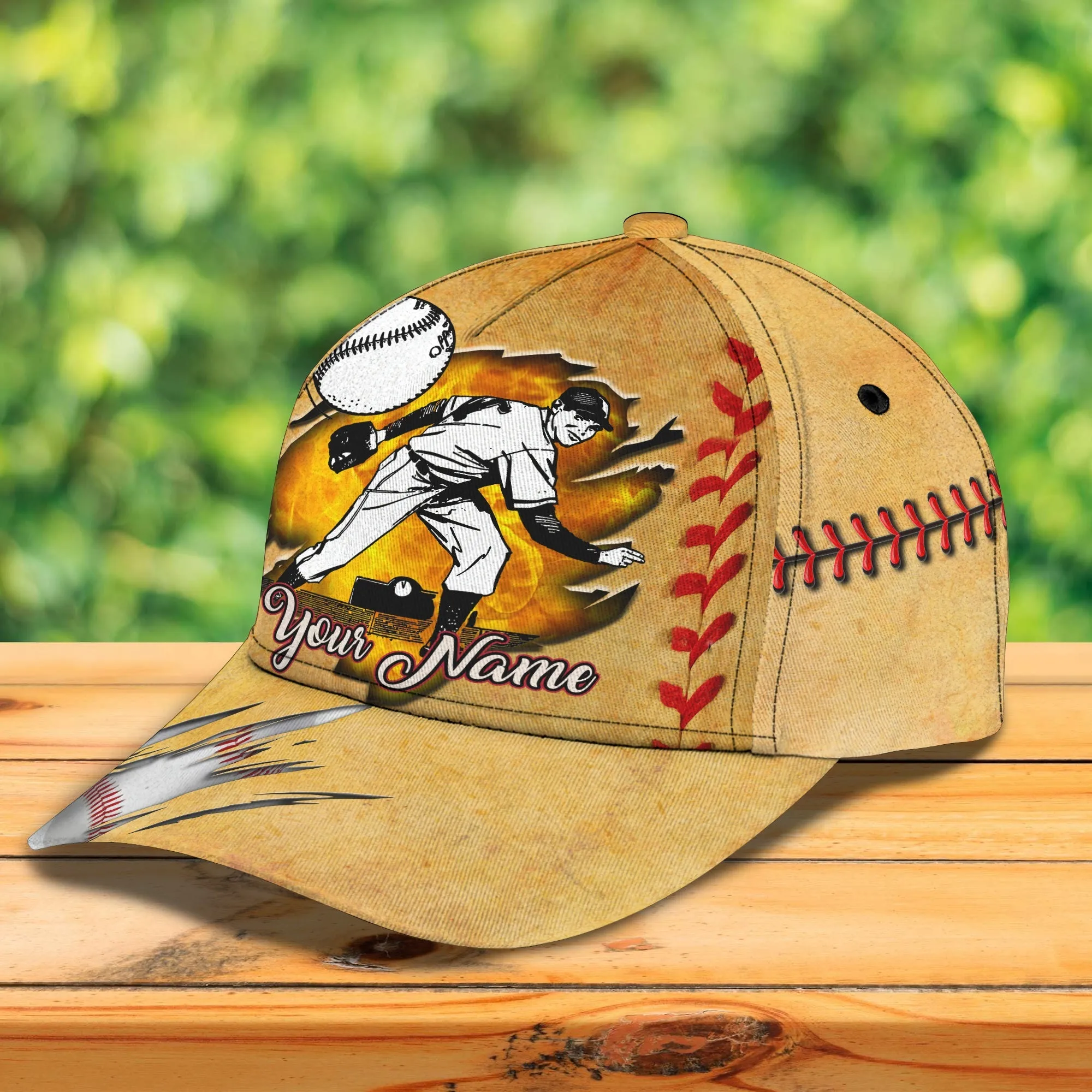 3D Classic Cap Baseball 04 Personalized Name Cap Namashops
