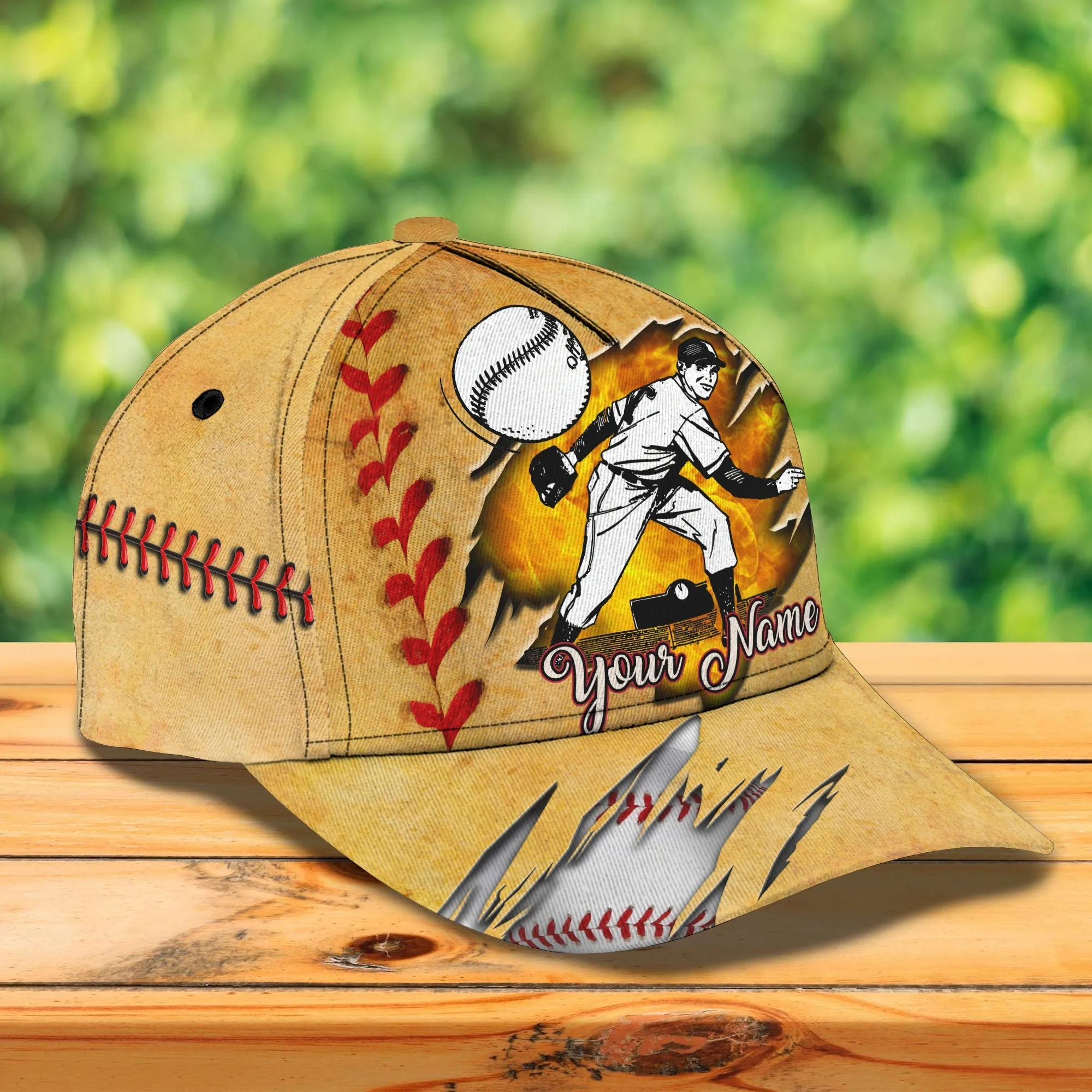 3D Classic Cap Baseball 04 Personalized Name Cap Namashops