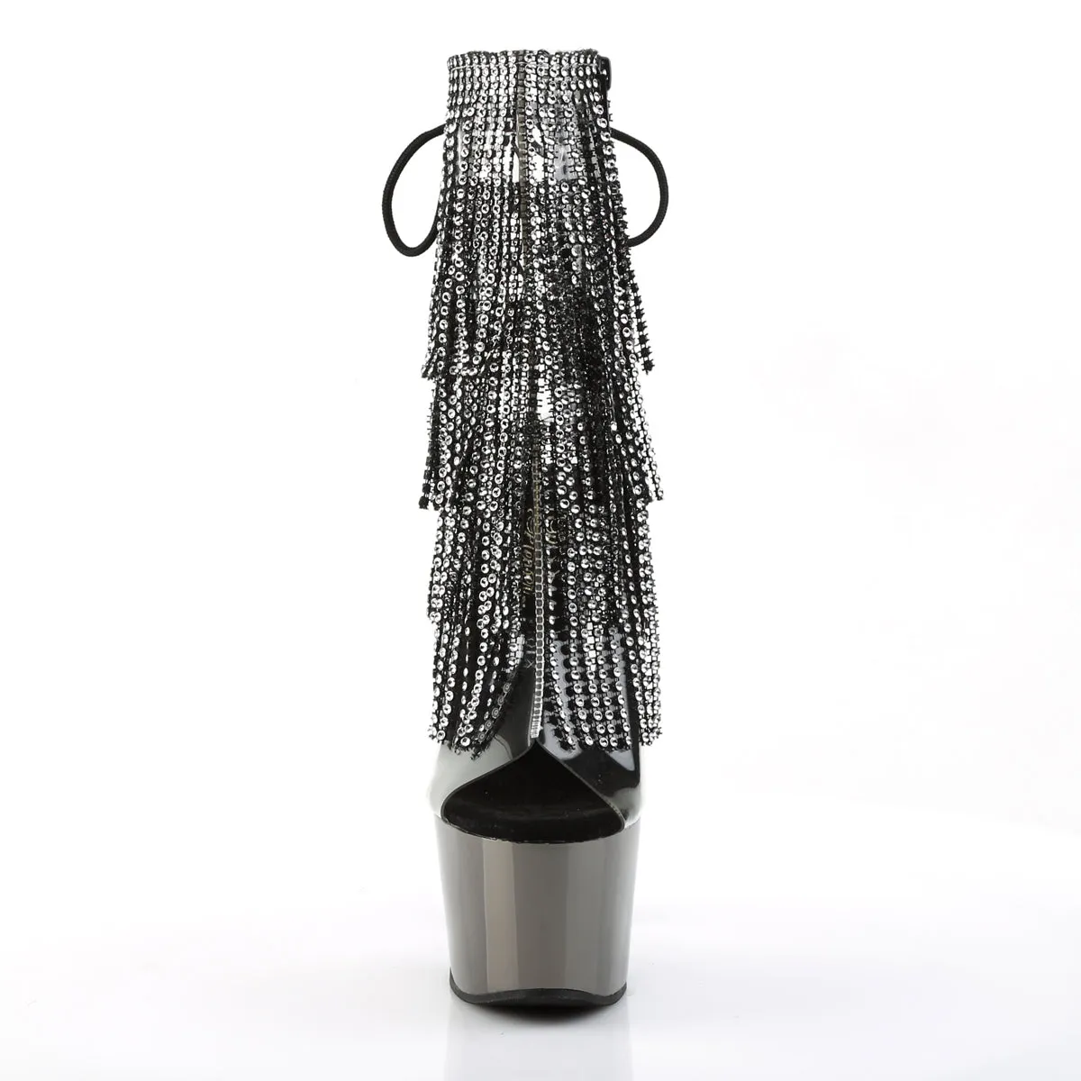 ADORE-1017RSF Pleaser Clear/Black Sexy Platform Shoes (Pole Dancing Heels)