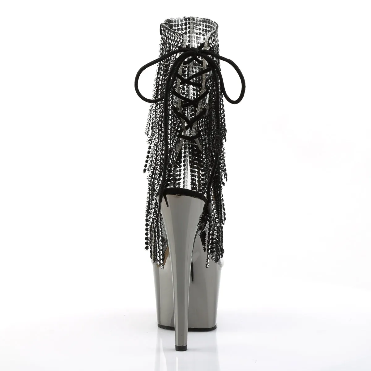 ADORE-1017RSF Pleaser Clear/Black Sexy Platform Shoes (Pole Dancing Heels)