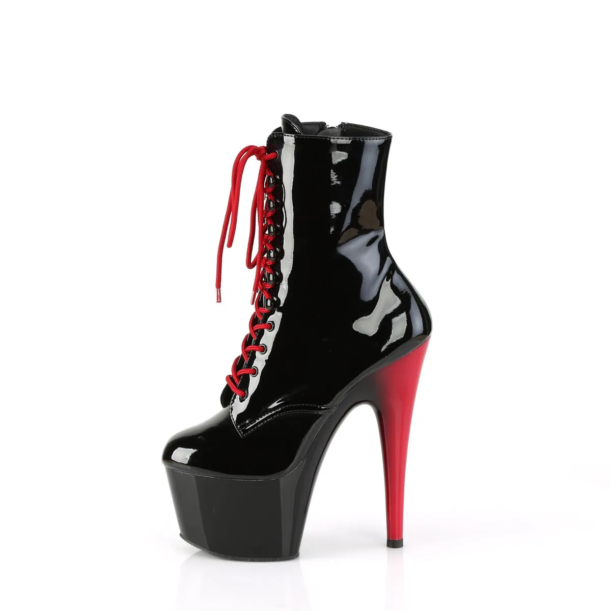 ADORE-1020 Pleaser Black Patent/Red Sexy Platform Shoes (Pole Dancing Heels)