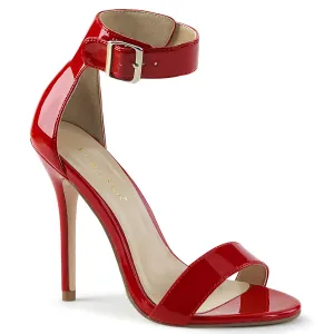 AMUSE-10 Pleaser Red Patent Sexy Single Sole Shoes (Fetish Footwear)