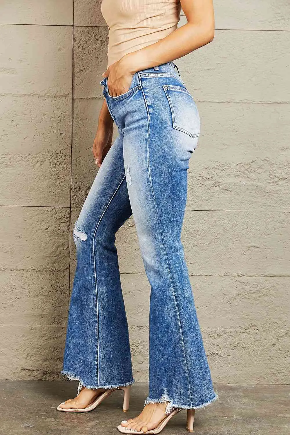 Bayeas Izzie Mid Rise Bootcut Jeans