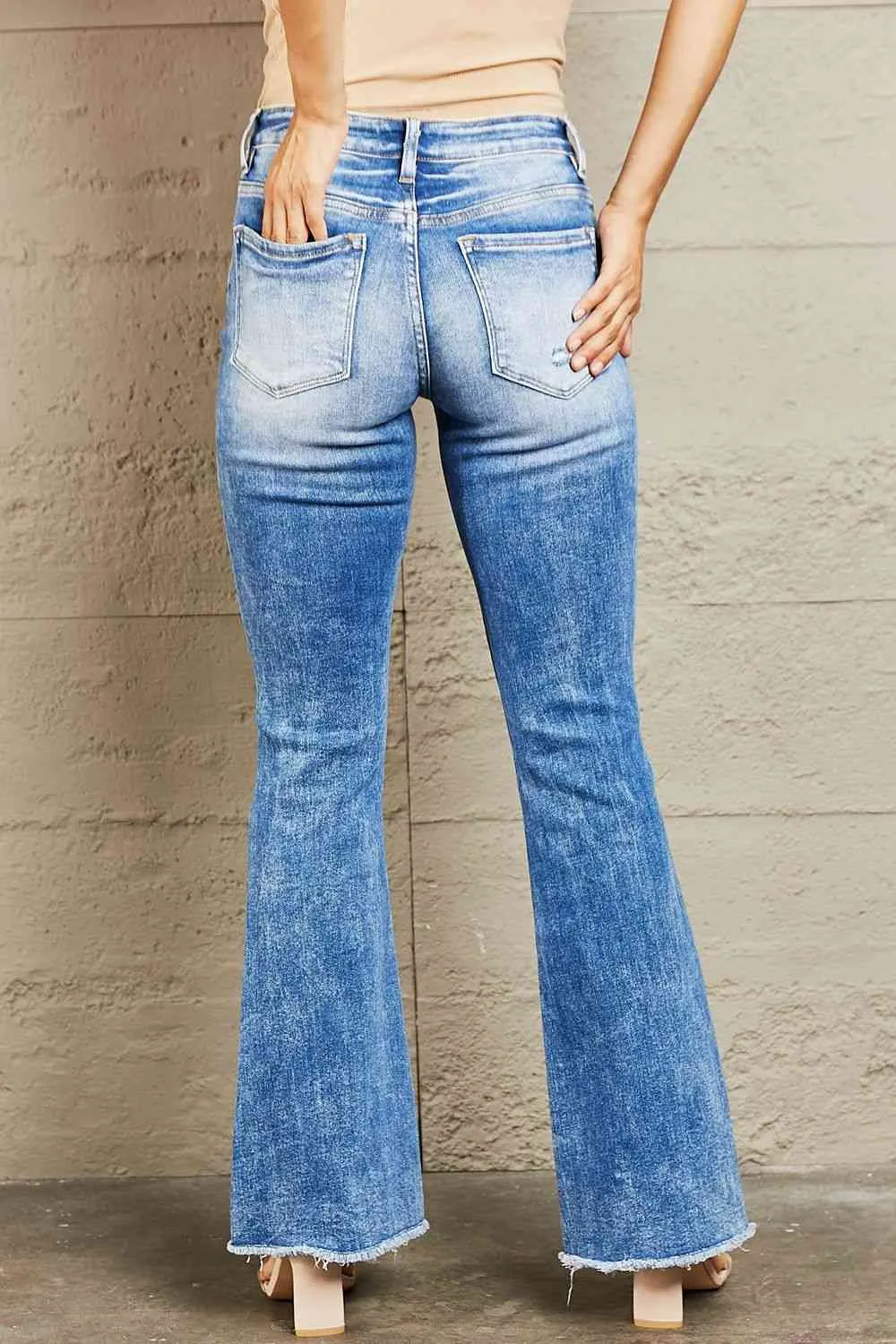 Bayeas Izzie Mid Rise Bootcut Jeans