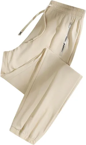 Beeswan Pants for Women Over 50, Quick Drying Stretch Active Athletic Pant Breathable Exercise Cinch Bottom Joggers