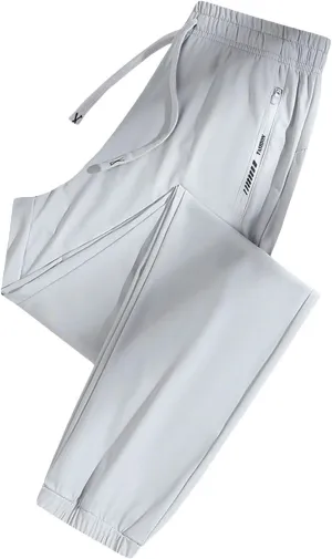 Beeswan Pants for Women Stretch Breathable Quick Drying Baggy Pants Athletic Cinch Bottom Pant with Zipper Pockets