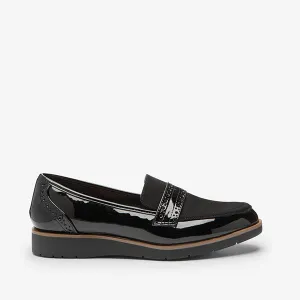 Black Forever Comfort® Brogue Detail Chunky Sole Forever Comfort Loafers