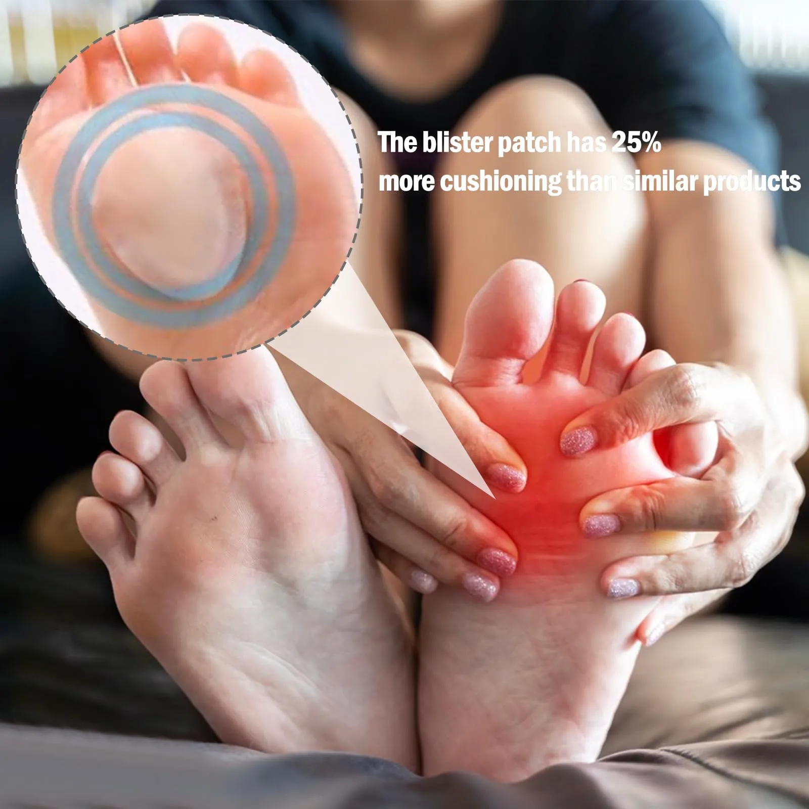 Blister plaster set, 24 pieces heel plaster, blister plaster large, blister plaster toes, blister plaster hiking, blister plaster heel, gel plaster Suitable for relieving friction on toes and heels