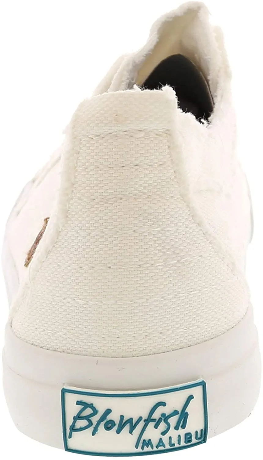 Blowfish Malibu Play White Smoked Canvas Slip On Comfort Fashion Sneaker