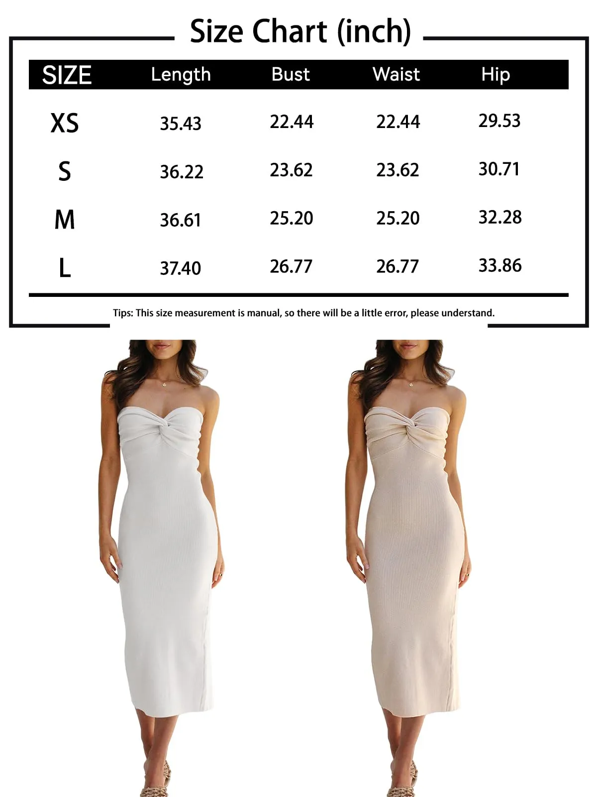 Bodycon Dress Womens  Clothes Long Basic Fashion Sexy Midi Party Club Essential Clothing Trendy Dress Apricot