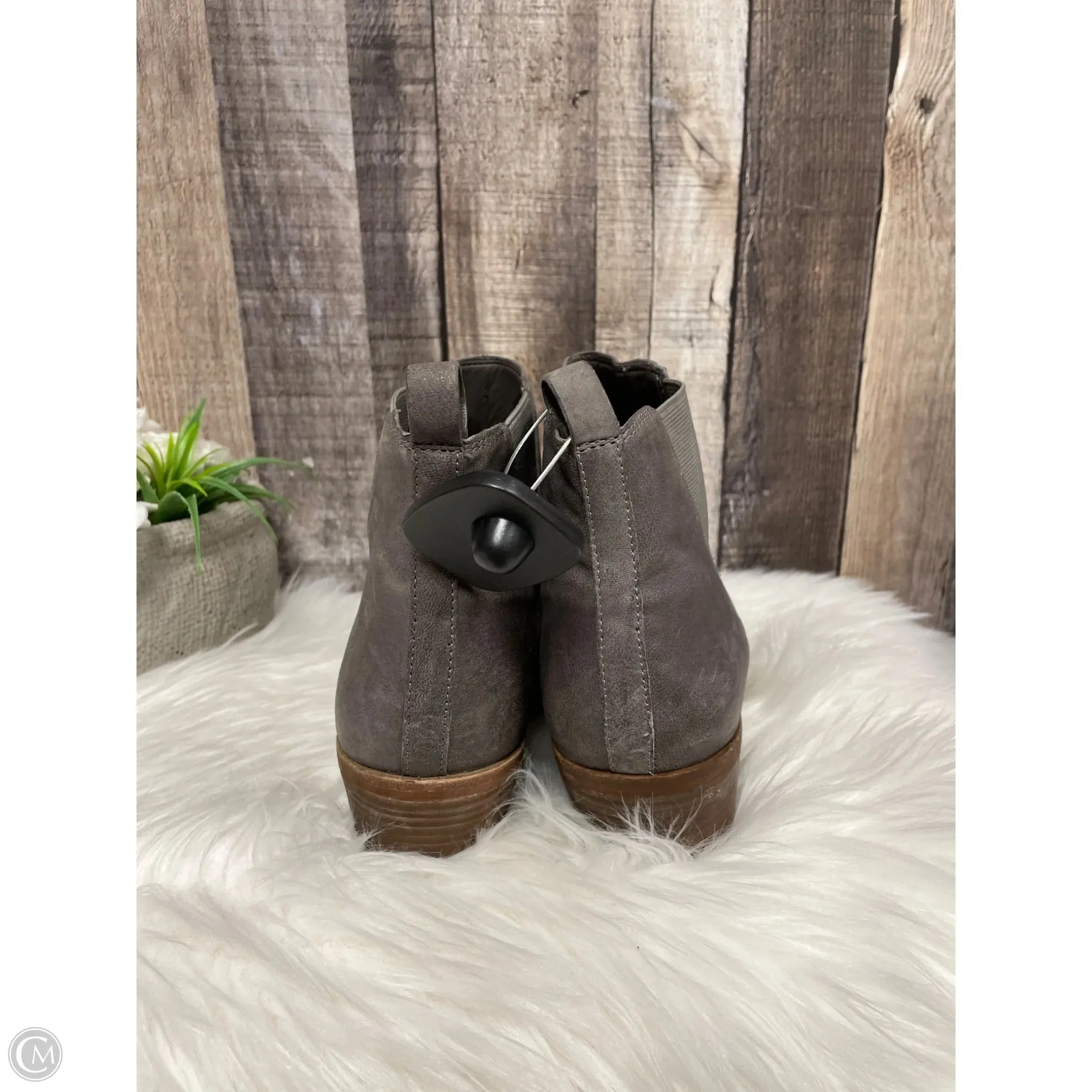Boots Ankle Heels By Vince Camuto In Grey, Size: 11