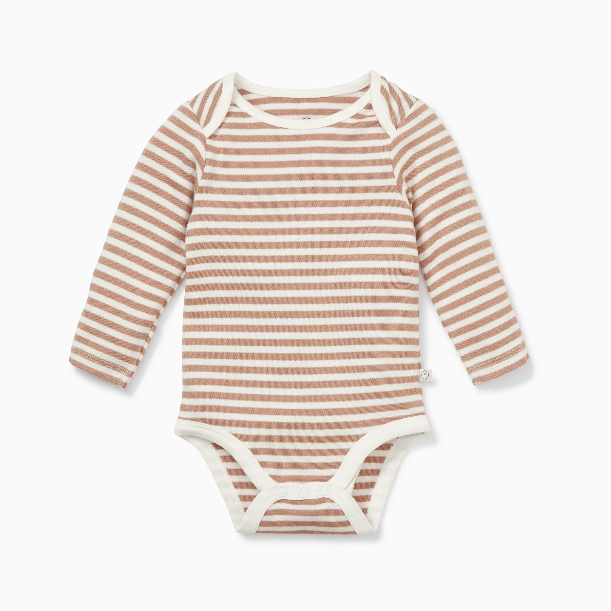 Caramel  Stripe & Pebble Long Sleeve Bodysuit 4 Pack