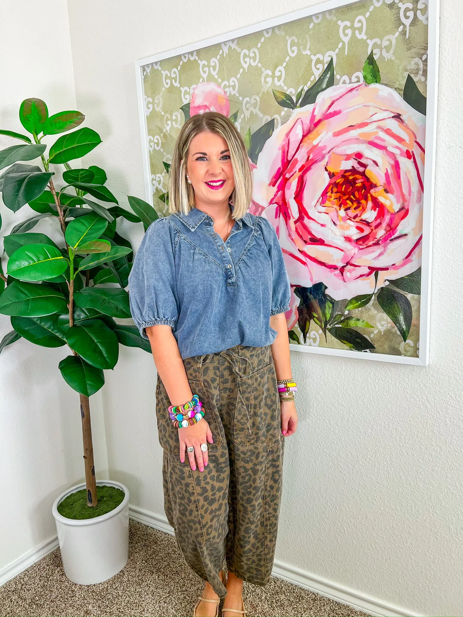 Carrie Top - Denim
