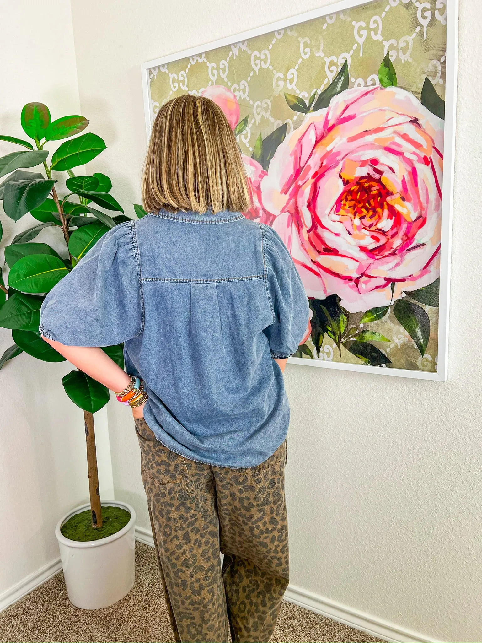 Carrie Top - Denim
