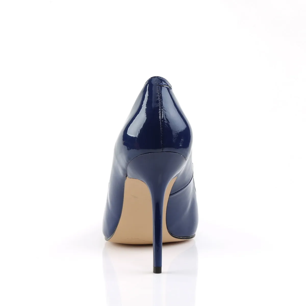CLASSIQUE-20 Pleaser Navy Blue Sexy Single Sole Shoes (Fetish Footwear)
