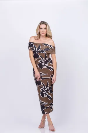 Cleobella Cordelia Ankle Dress in Smoked Clover