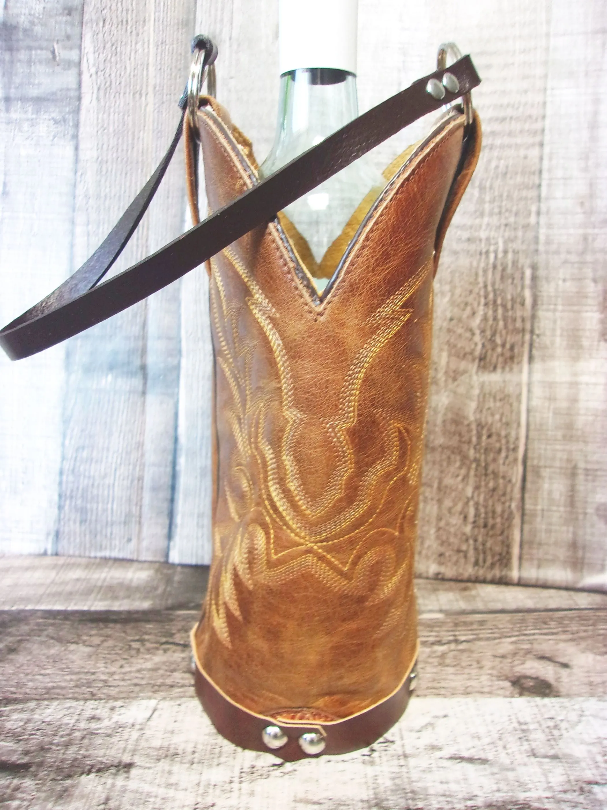 Cowboy Boot Wine Tote wt793