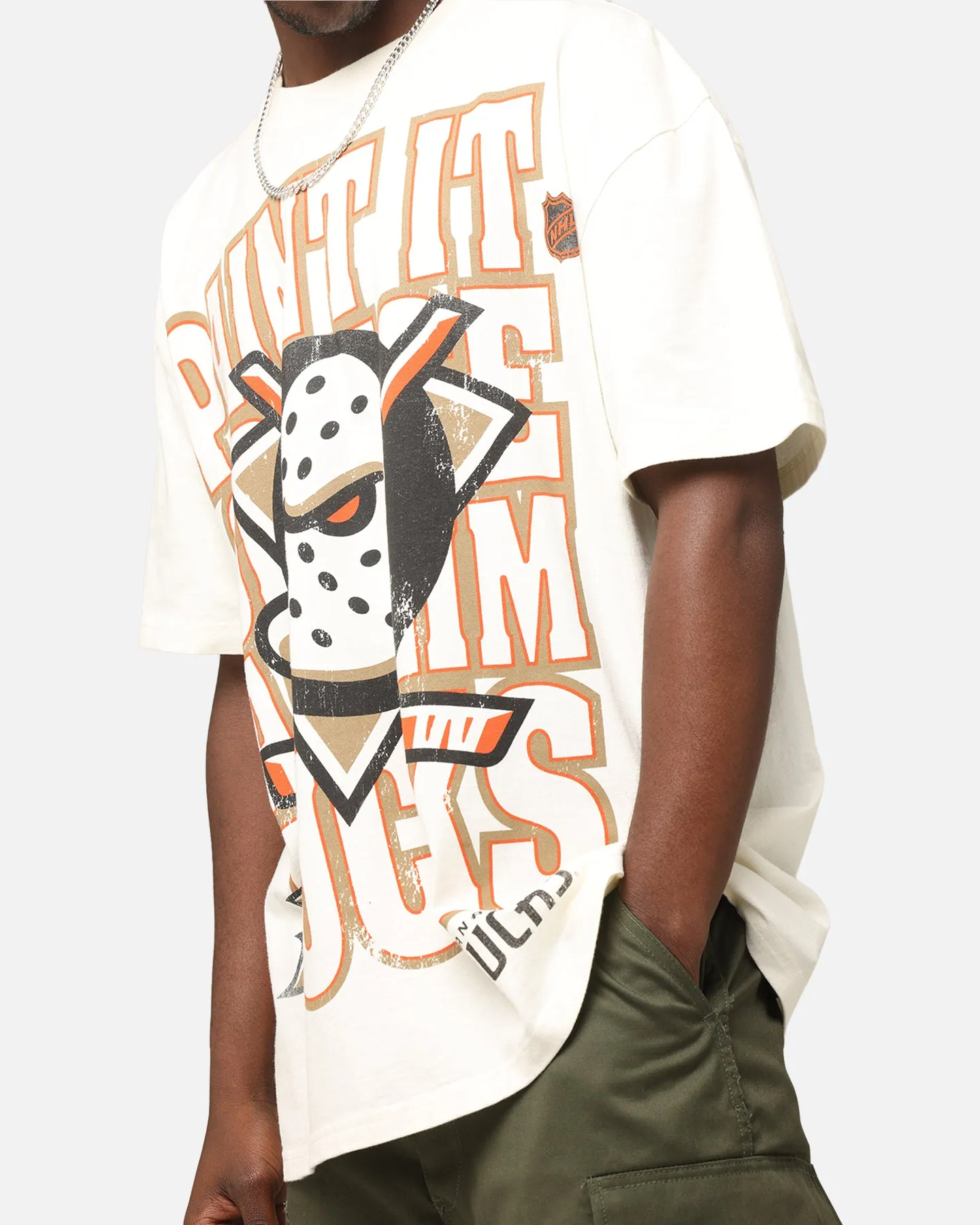 Culture Kings Anaheim Ducks Lets Go Ducks Heavy T-Shirt Off White