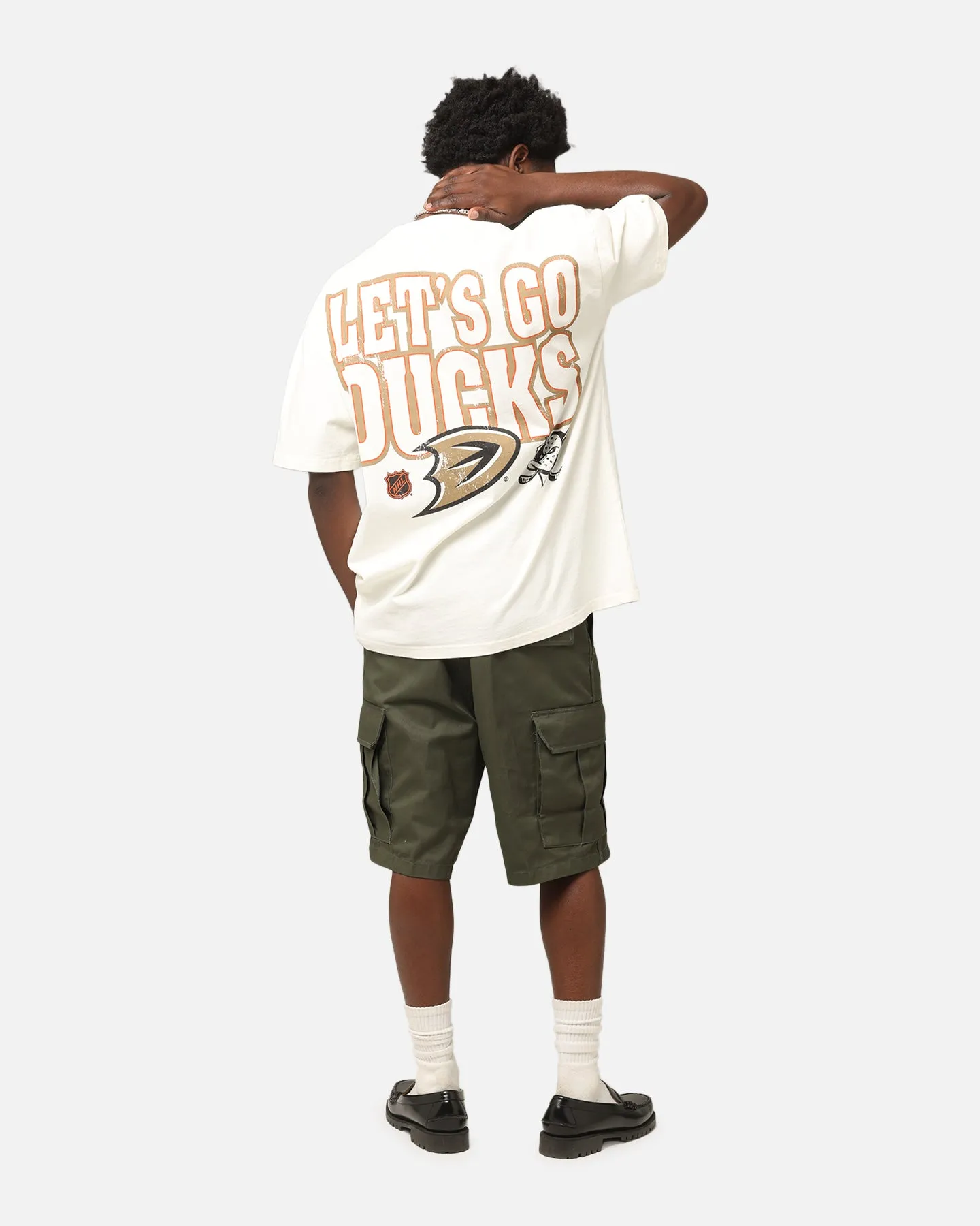 Culture Kings Anaheim Ducks Lets Go Ducks Heavy T-Shirt Off White