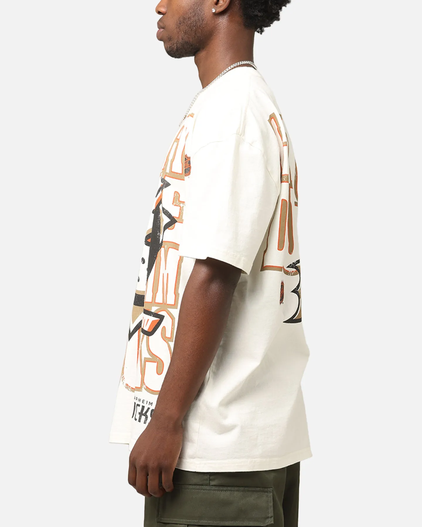 Culture Kings Anaheim Ducks Lets Go Ducks Heavy T-Shirt Off White