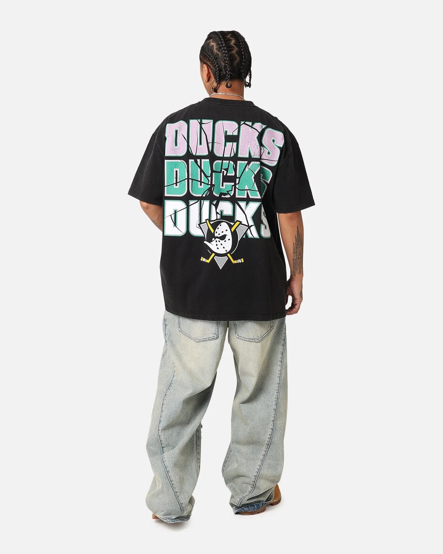 Culture Kings Anaheim Ducks Smash Heavy T-Shirt Vintage Black
