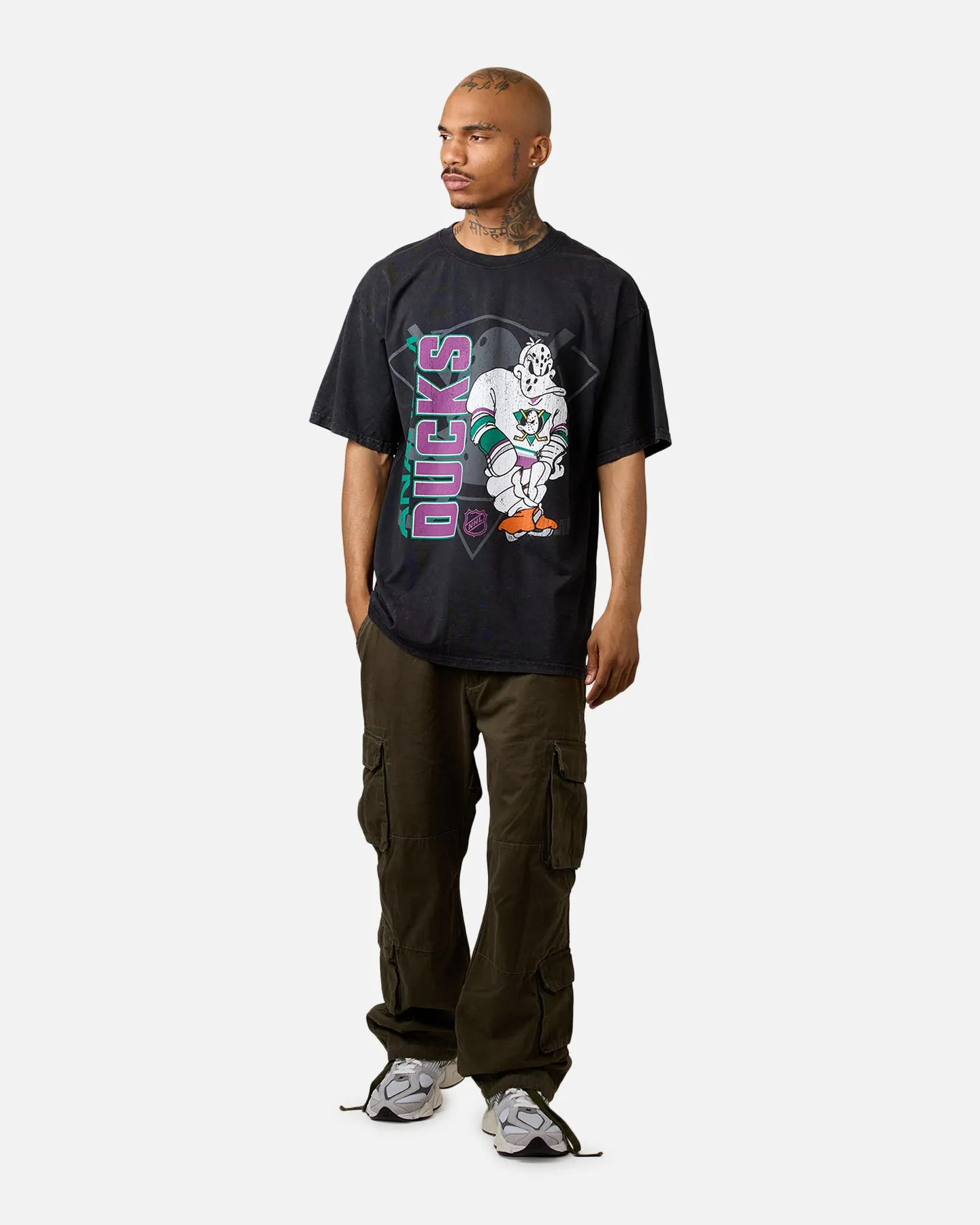 Culture Kings Anaheim Ducks Smash T-Shirt Washed Black