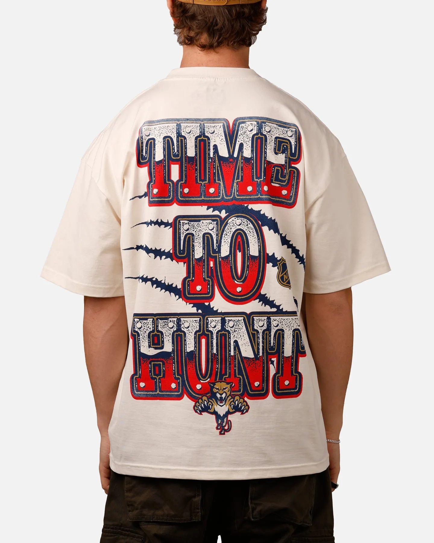 Culture Kings Florida Panthers Vintage T-Shirt Off White