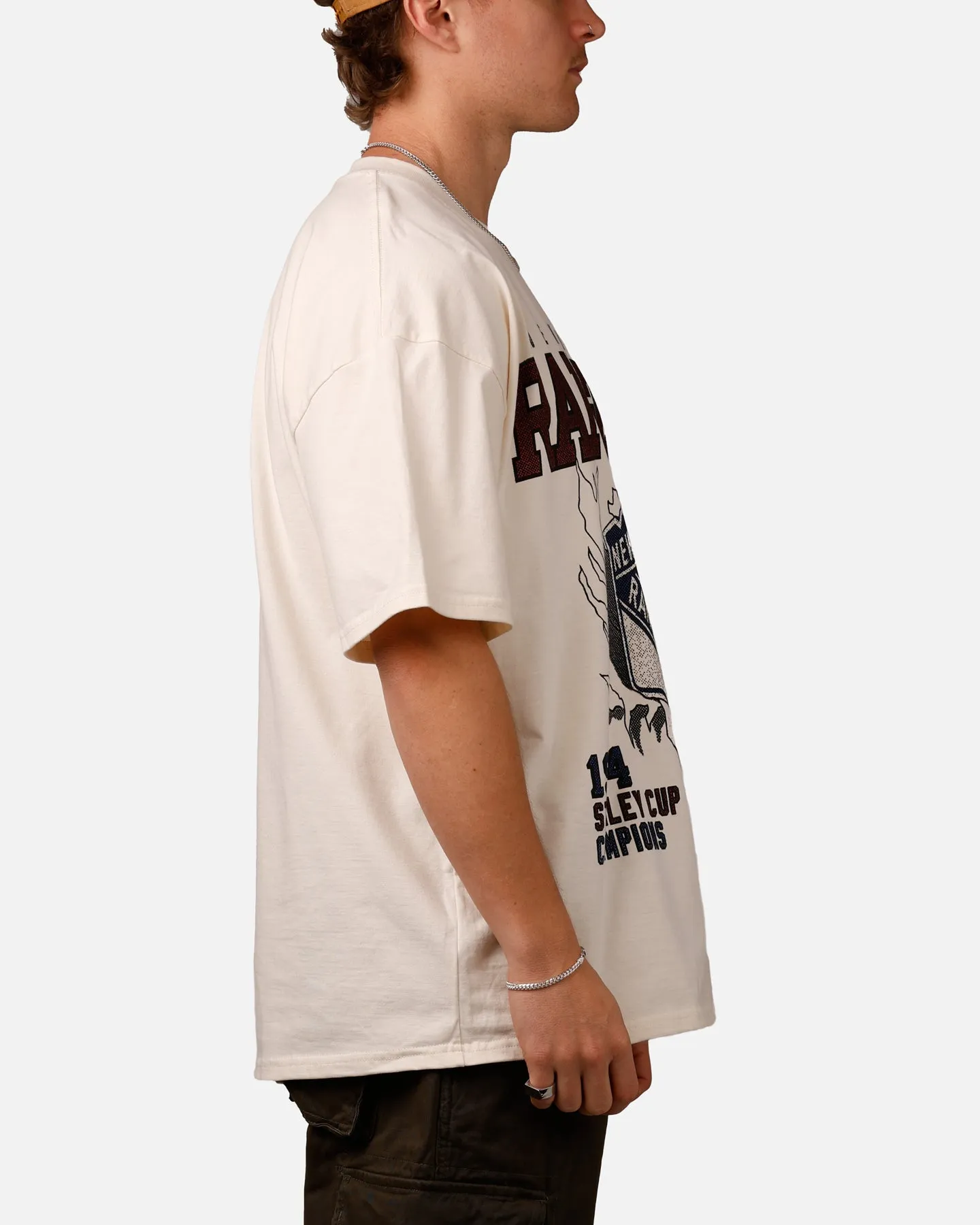 Culture Kings New York Rangers Vintage T-Shirt Off White
