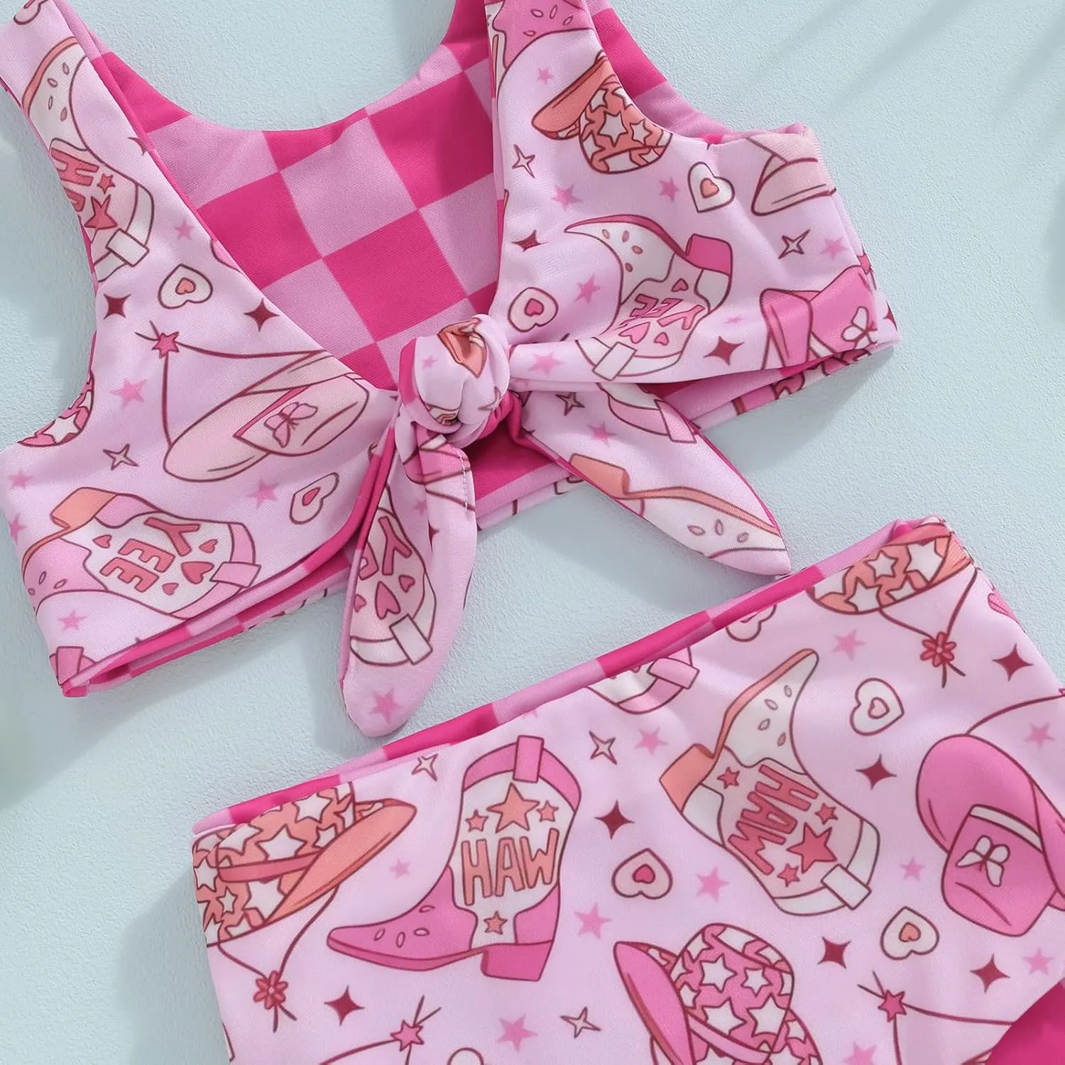 Dcohmch Toddler Girl Swimsuit 2t 3t 4t Pattern Floral Print Bikini Two Piece Bathing Suits Baby Girls Swimwear