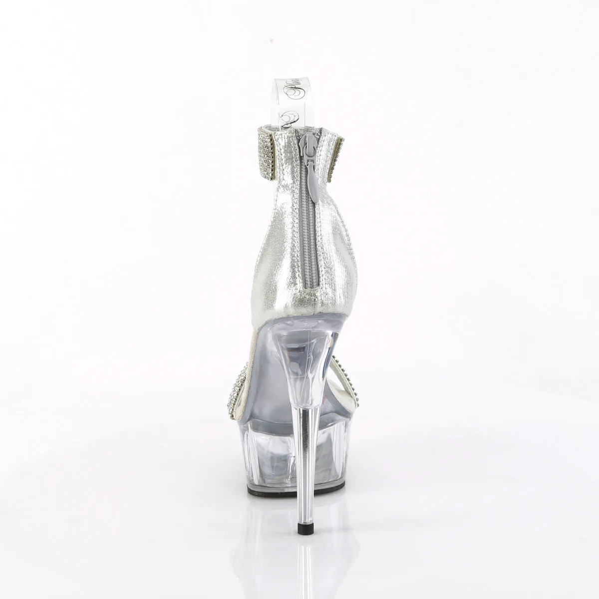 DELIGHT-641 Pleaser Silver Sexy Platform Shoes (Pole Dancing Heels)