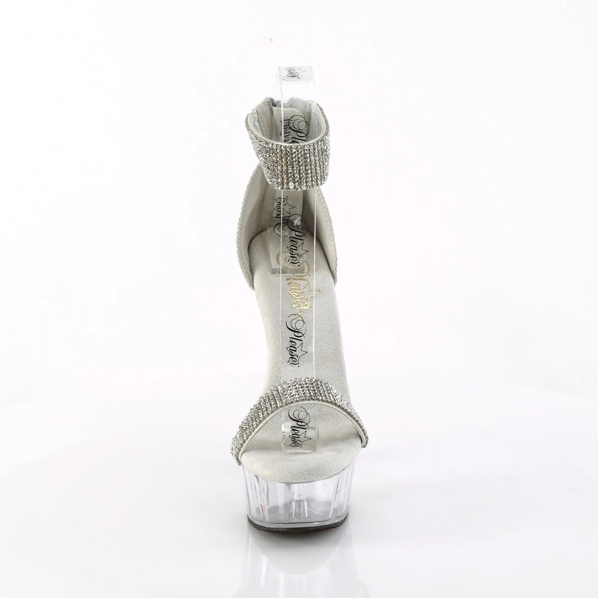 DELIGHT-641 Pleaser Silver Sexy Platform Shoes (Pole Dancing Heels)