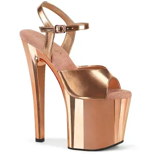 ENCHANT-709 Pleaser Rose Gold Glitter Sexy Platform Shoes (Pole Dancing Heels)