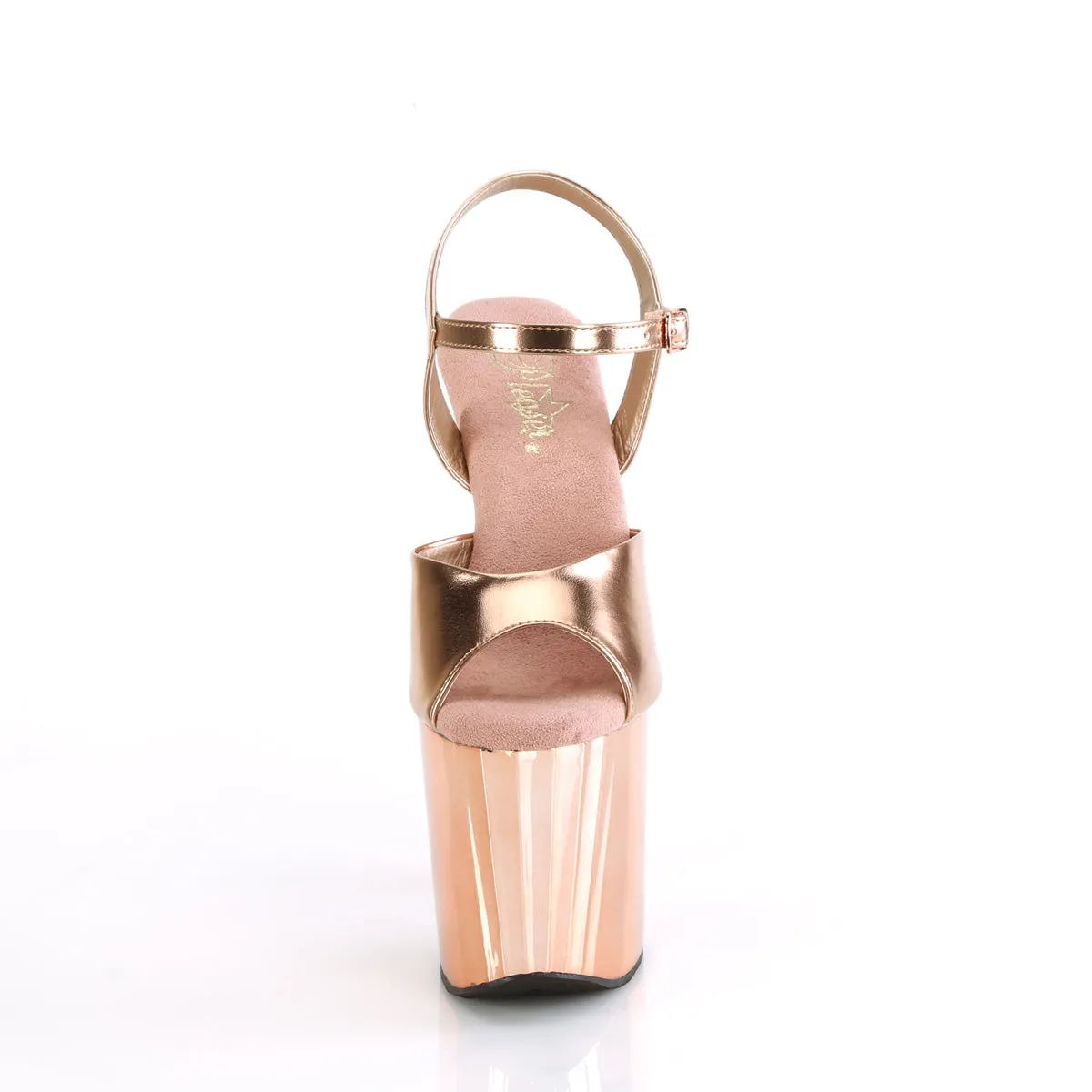 ENCHANT-709 Pleaser Rose Gold Glitter Sexy Platform Shoes (Pole Dancing Heels)