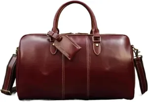 Handbag For Men Leather Travel Travelling Laptop Handbags Unisex Cow Skin Hand Luggage Bag