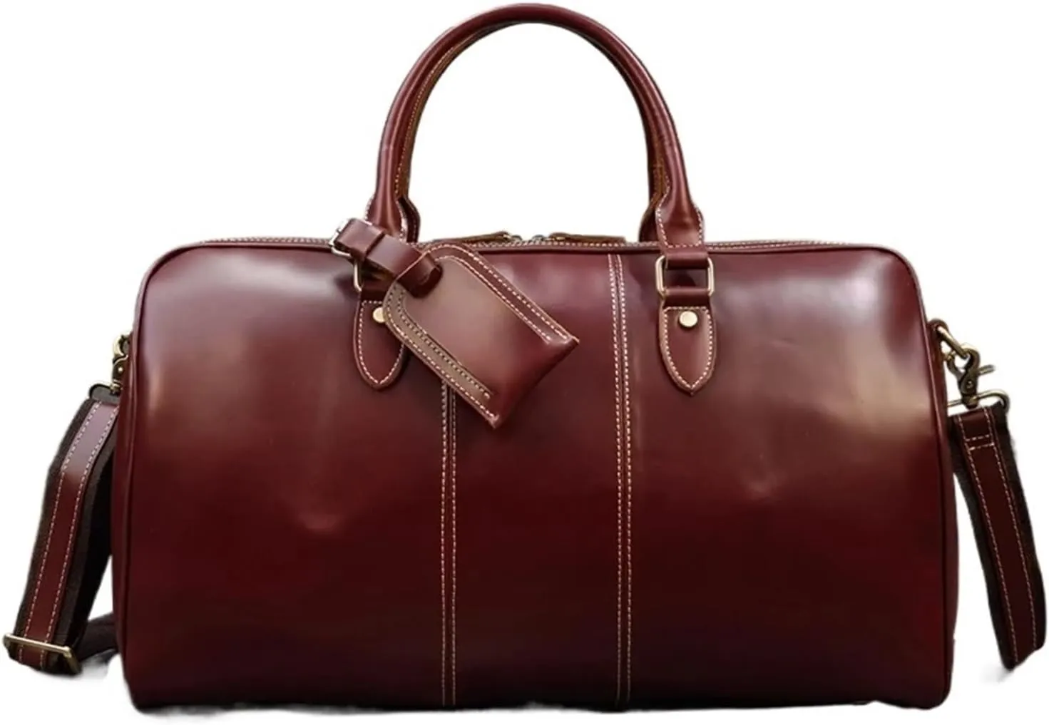 Handbag For Men Leather Travel Travelling Laptop Handbags Unisex Cow Skin Hand Luggage Bag