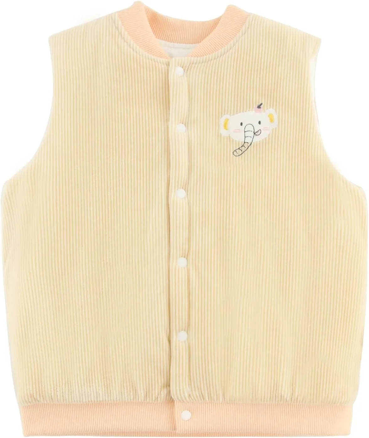 High Thick Baby Vest for Girls&Boys, Button Down Purcotton Toddler Cardigan Girl&Boys for Spring&Fall&Winter