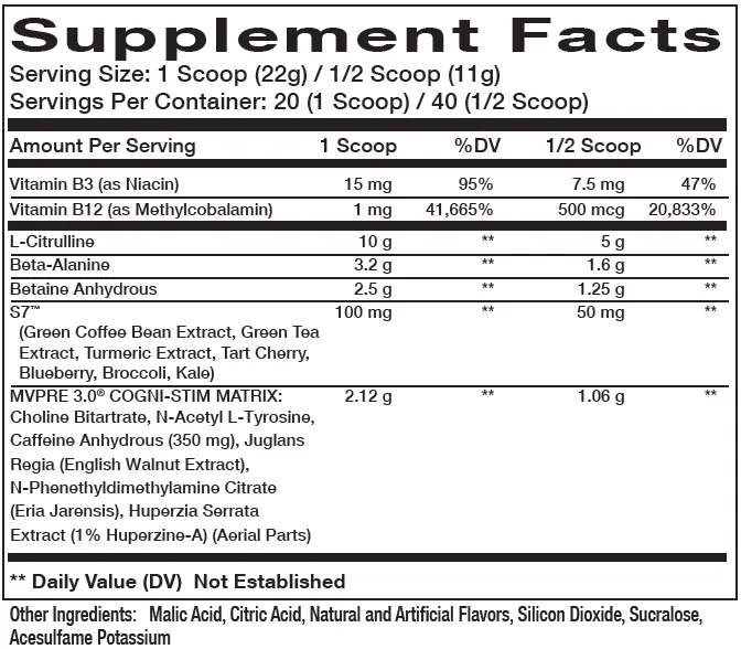 Innovapharm MVPRE 3.0 40/20 Servings
