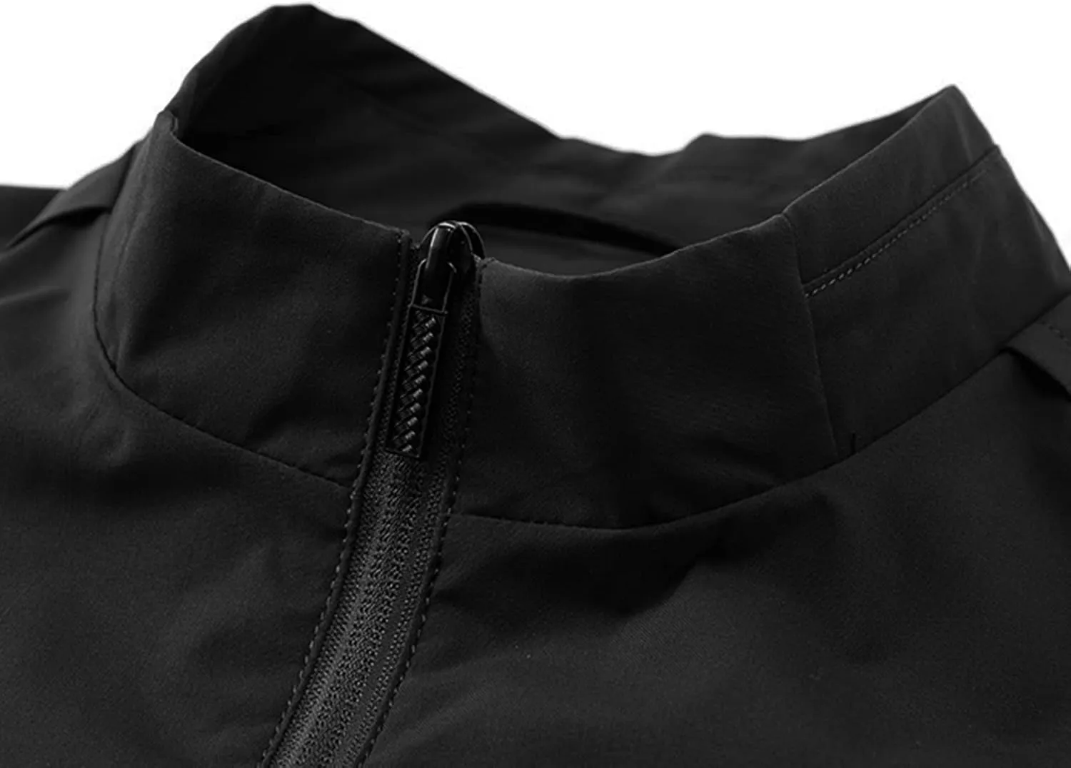 JEShifangjiusu Mens Casual Windproof Breathable Jacket Lightweight Windbreaker Rain Jacket Mesh Lined Collar Outdoor Overcoat