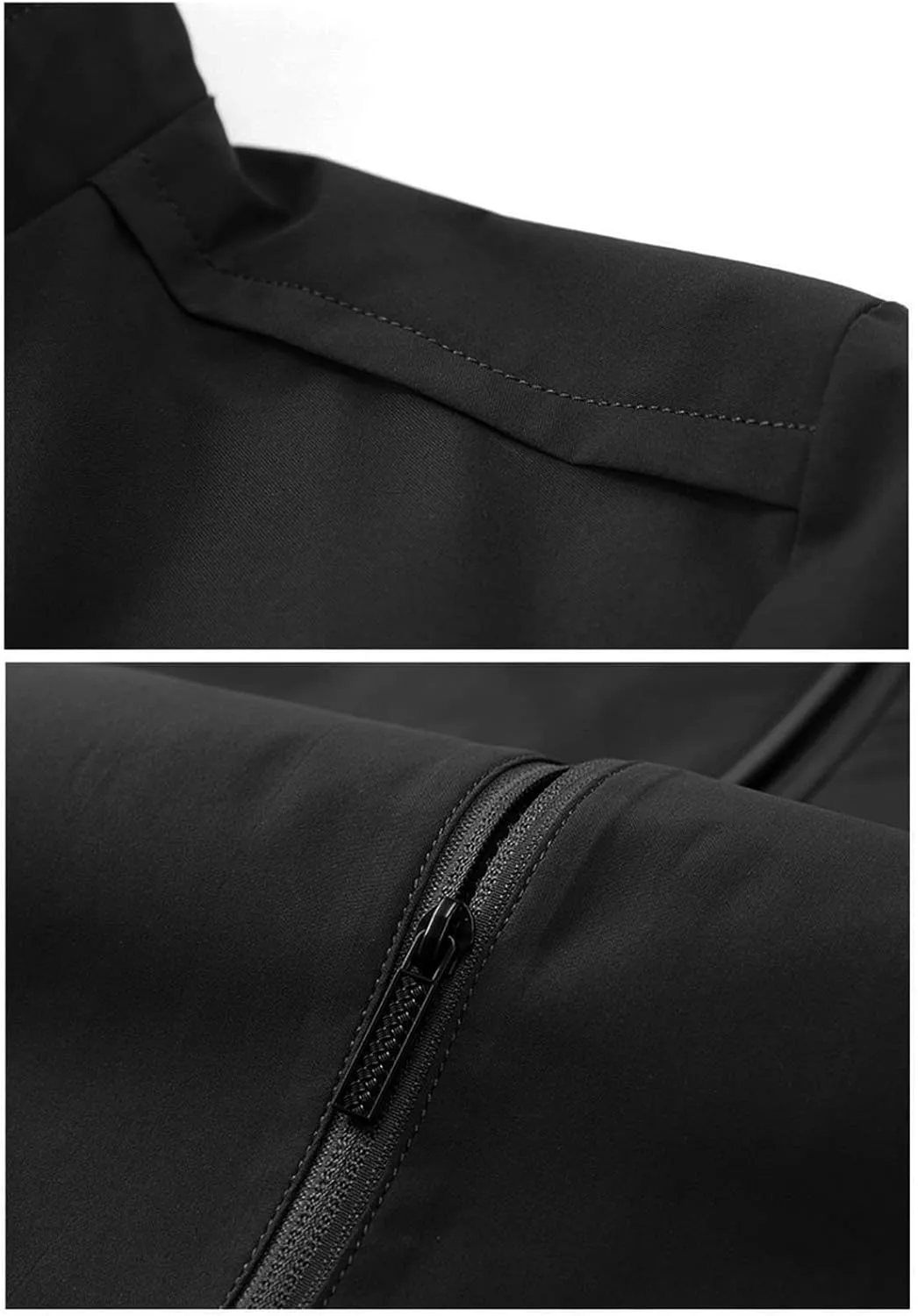 JEShifangjiusu Mens Casual Windproof Breathable Jacket Lightweight Windbreaker Rain Jacket Mesh Lined Collar Outdoor Overcoat
