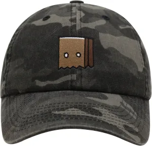 JPAK Paper Bag Mask Premium Dad Hat Embroidered Cotton Baseball Cap Funny