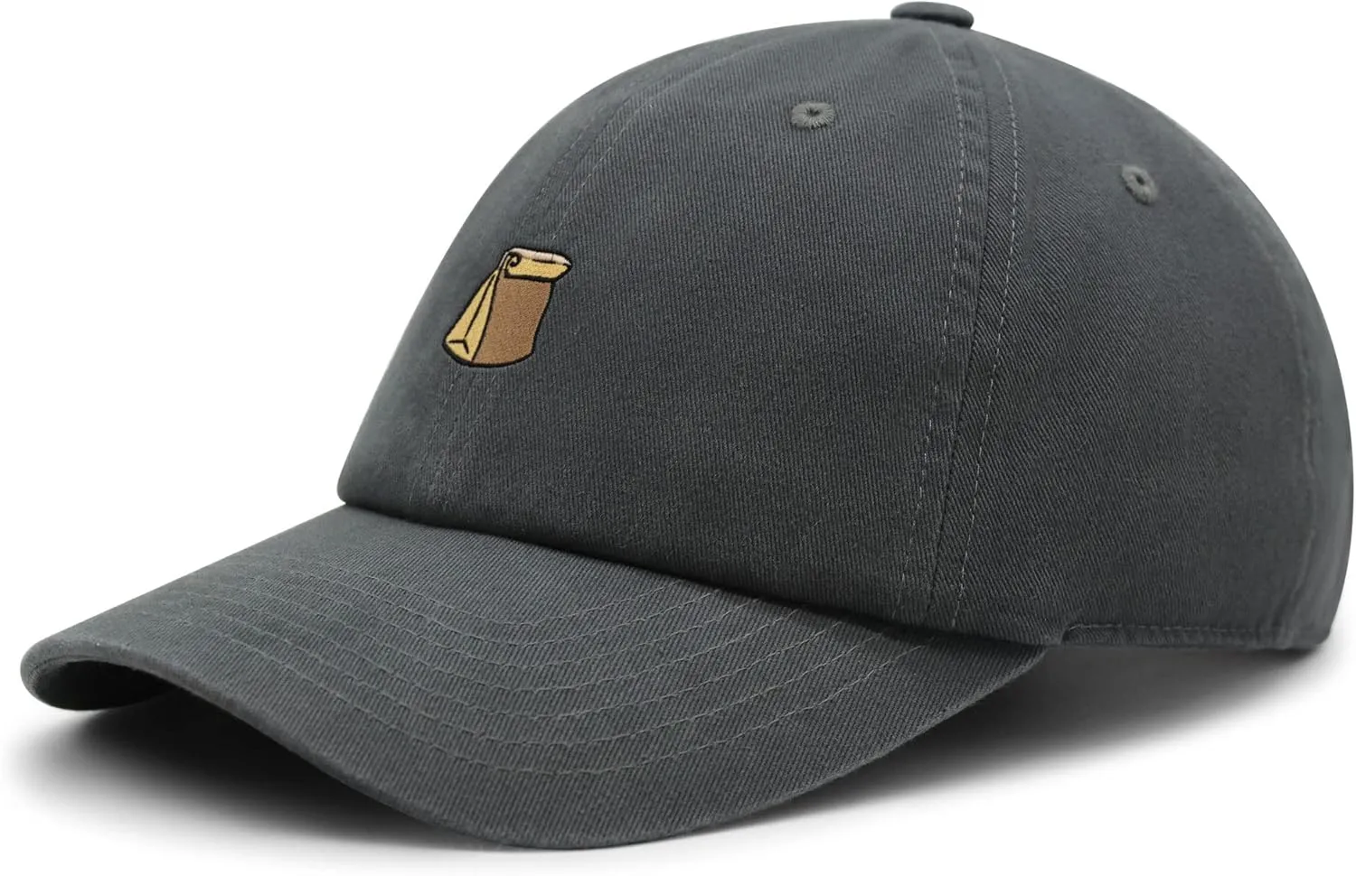 JPAK Paper Bag Premium Dad Hat Embroidered Cotton Baseball Cap Grocery