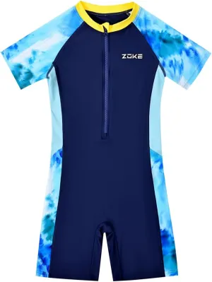 karrack Girls and Boys One Piece Rash Guard Swimsuit Kid Water Sport Short Swimsuit UPF 50  Sun Protection Bathing Suits