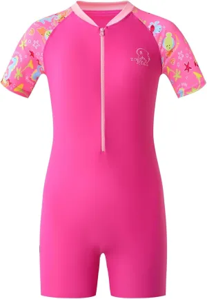 karrack Girls One Piece Swimsuit Kid Swimsuit Girls Water Sport Swimsuit UPF 50  Sun Protection Bathing Suits